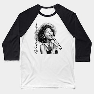 Whitney Houston 80s 90s Music Baseball T-Shirt